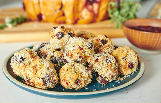 Air fried stuffing bites